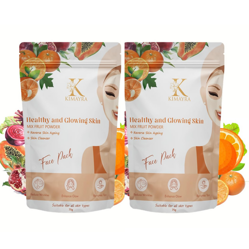 Kimayra Mixed Fruit Face Pack Powder For Natural Glow Skin Helps In Cleanse Oil & Dirt From Skin | Grocsy