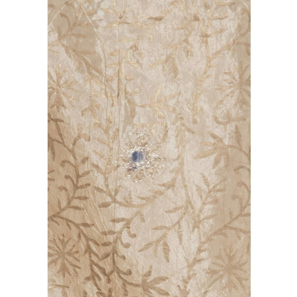 A R Silk Women's Embroidery With Gold Print Silk Golden Dupattas and Chunnis | Grocsy