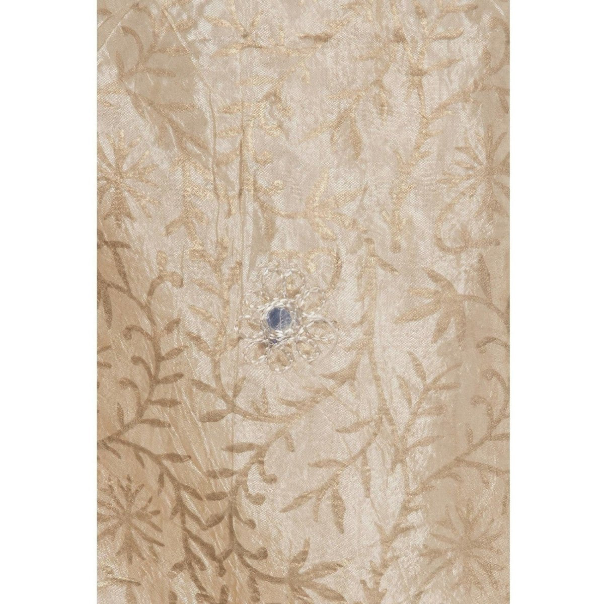 A R Silk Women's Embroidery With Gold Print Silk Golden Dupattas and Chunnis | Grocsy
