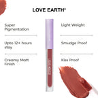 Love Earth Liquid Mousse Lipstick 3.O Matte Finish | Grocsy