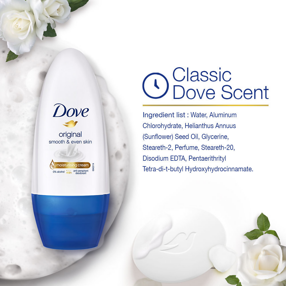 Dove Original Deodorant Roll On For Women | Grocsy