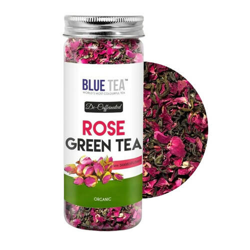 Blue Tea Organic Rose Green Tea | Grocsy