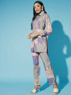 Myshka Women Multi-Printed Bling & Sparkly Co-Ords | Grocsy