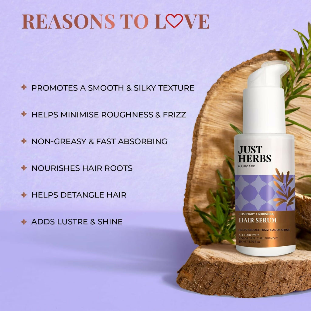 Just Herbs Rosemary Bhringraj Hair Serum | Grocsy