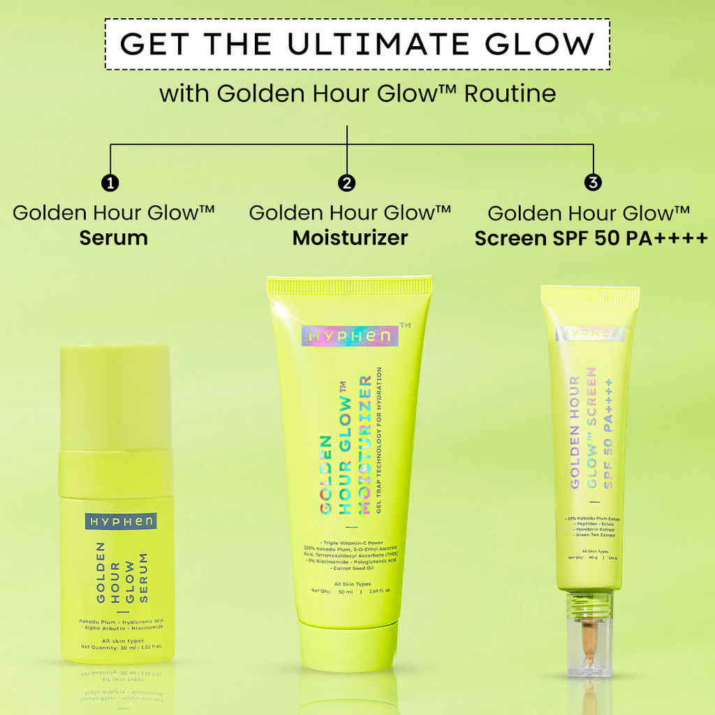 Hyphen Golden Hour Glow Sunscreen SPF 50 PA++++ | Grocsy