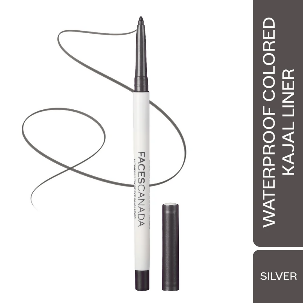 Faces Canada Ultime Pro Twist Eye Kajal Liner - Silver 01 | Grocsy