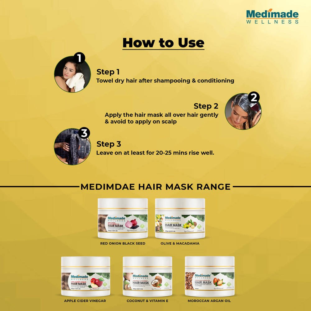 Medimade Wellness Olive & Macadamia Hair Mask | Grocsy