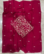 KC Rani Pink Straight Suit For Women Georgette Fabric | Grocsy