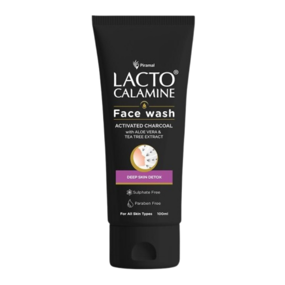 Lacto Calamine Activated Charcoal Face Wash | Grocsy