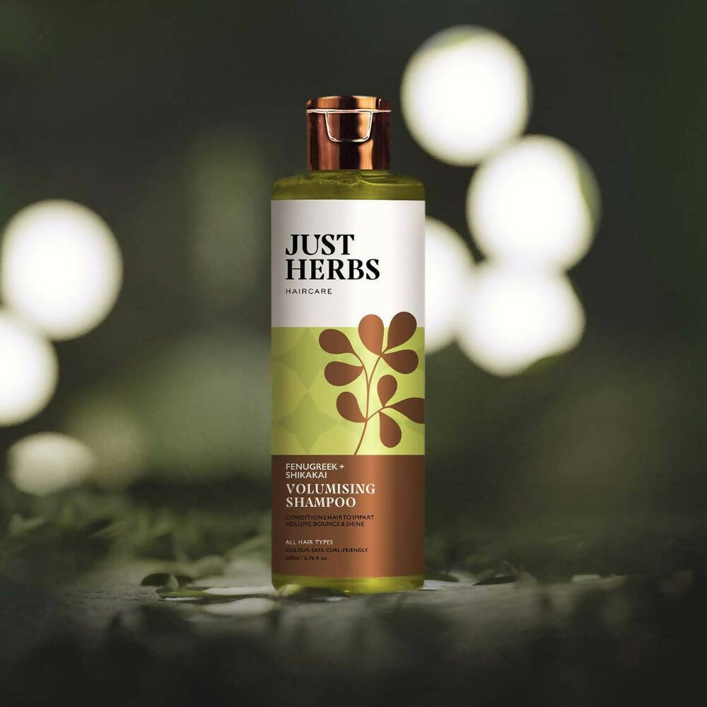 Just Herbs Volumising Shampoo With Fenugreek and shikakai | Grocsy