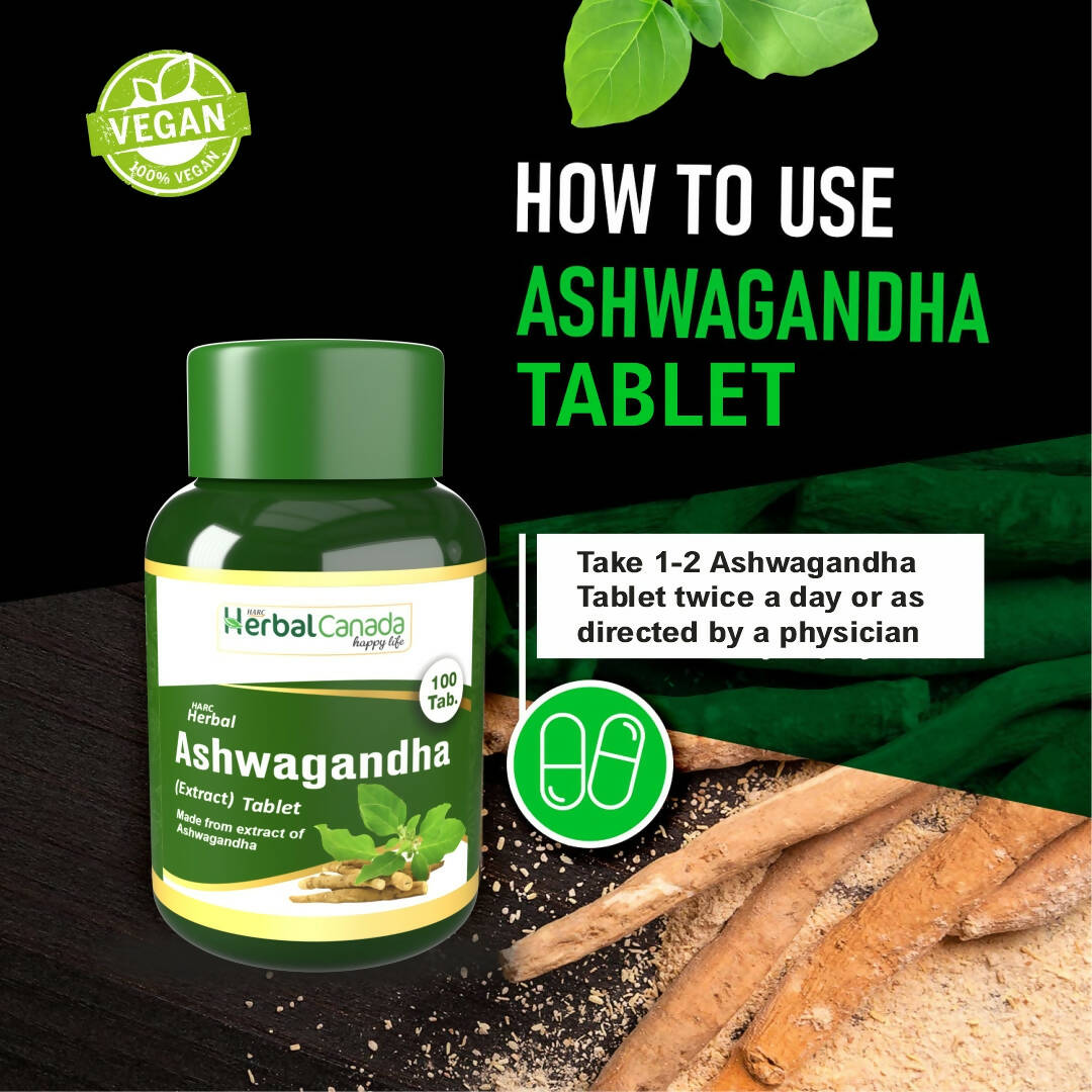 Herbal Canada Ashwagandha Extract Tablets | Grocsy