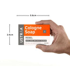 Ustraa Rebel Cologne Soap with Oak & Walnut, Triple-milled Soap, Mild Exfoliation with Walnut Granules | Grocsy