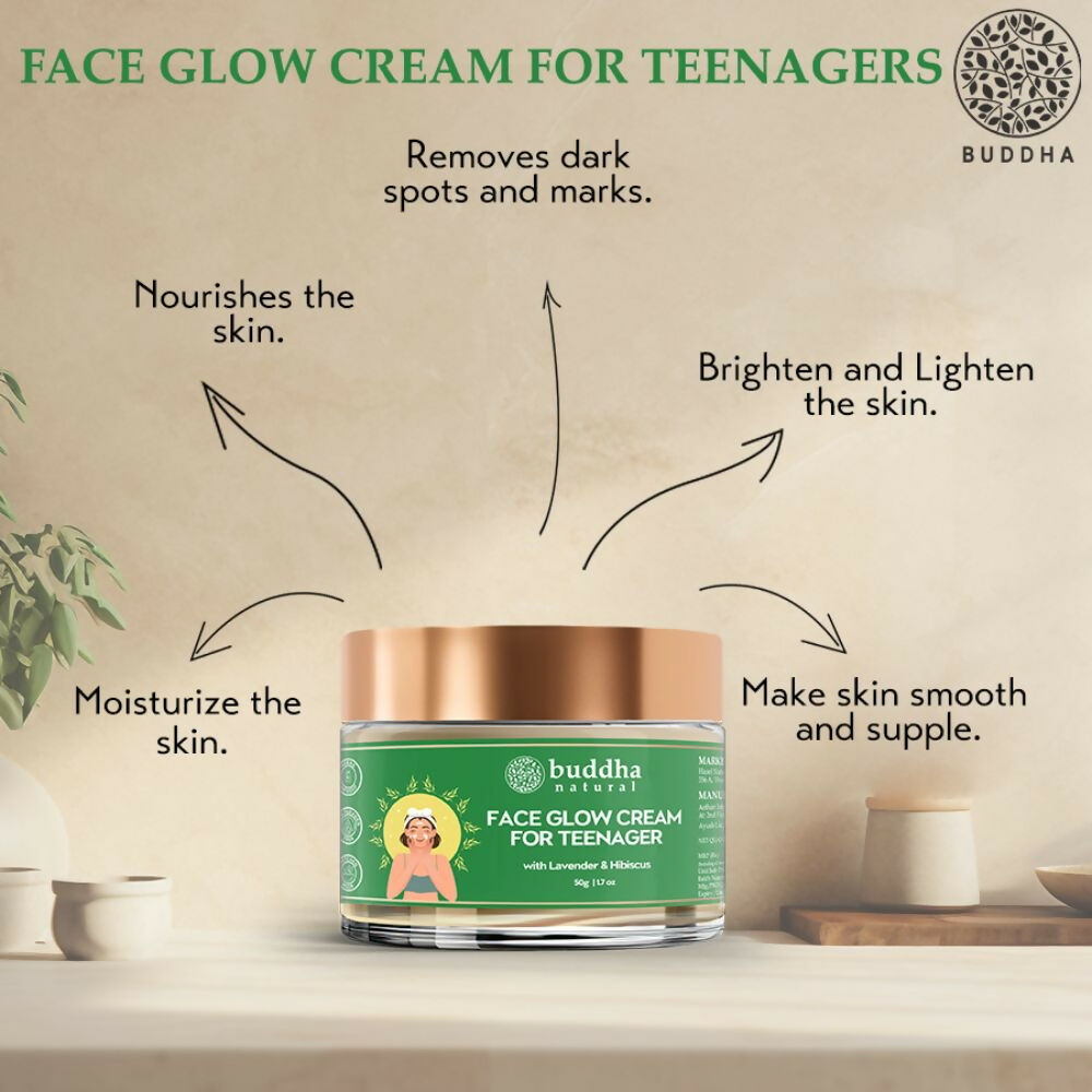 Buddha Natural Face Glow Cream for Teenager (11 to 19 Years) | Grocsy