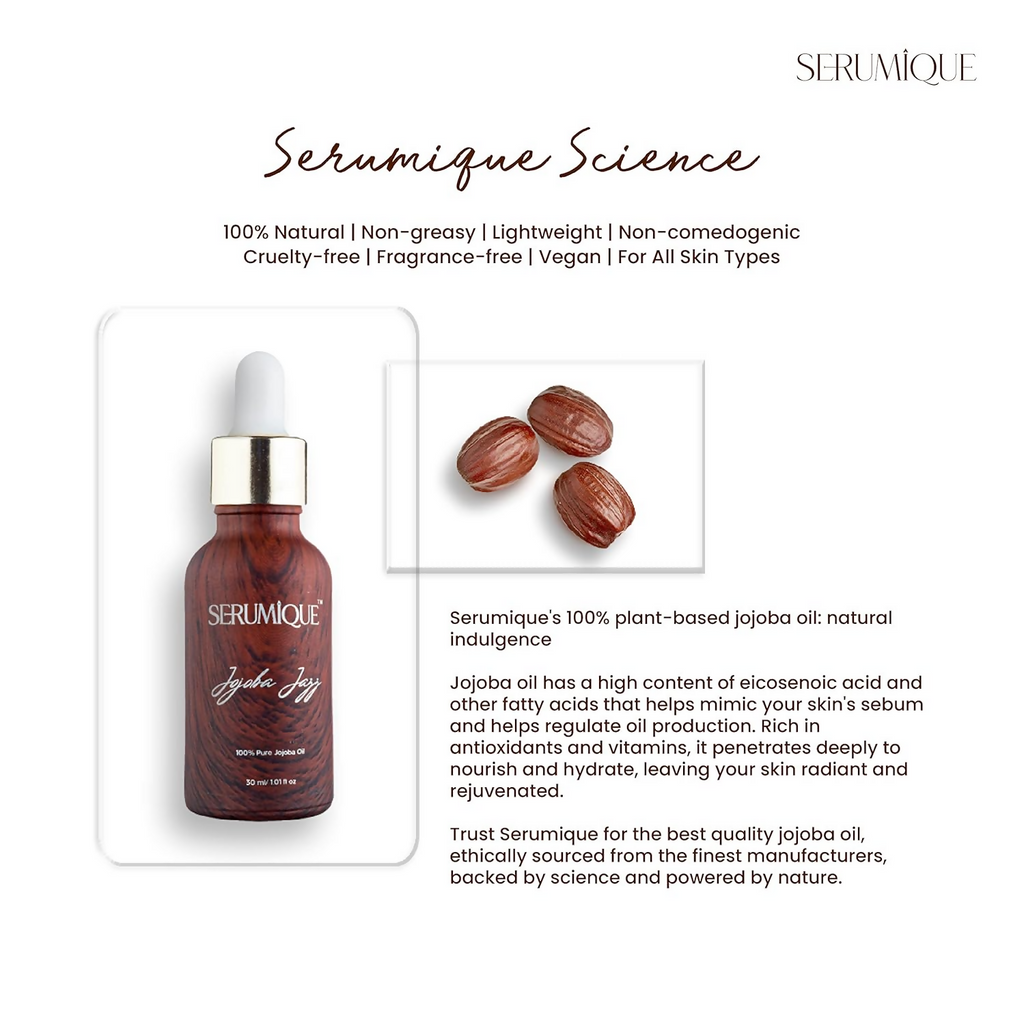 Serumique 100% Pure Jojoba Face Oil | Grocsy