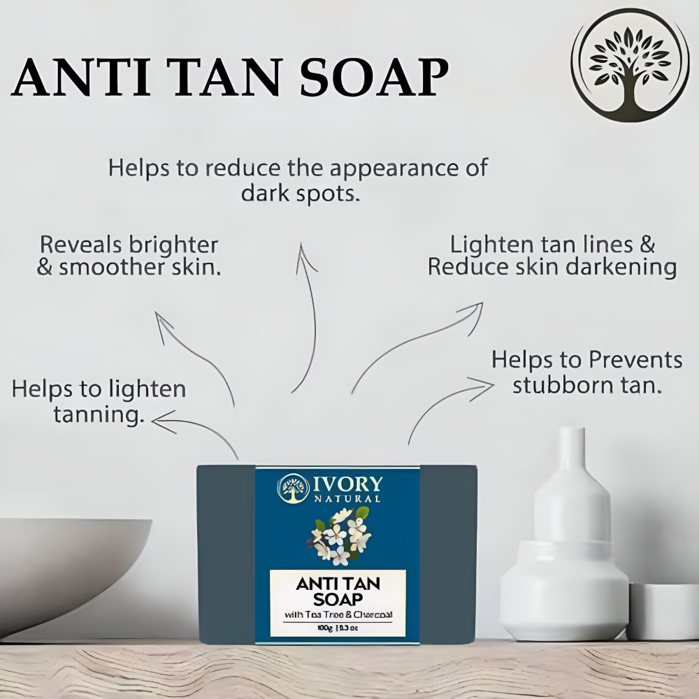 Ivory Natural Tan Soap - Tanning, Protect From Uv Rays For Both Men & Women | Grocsy