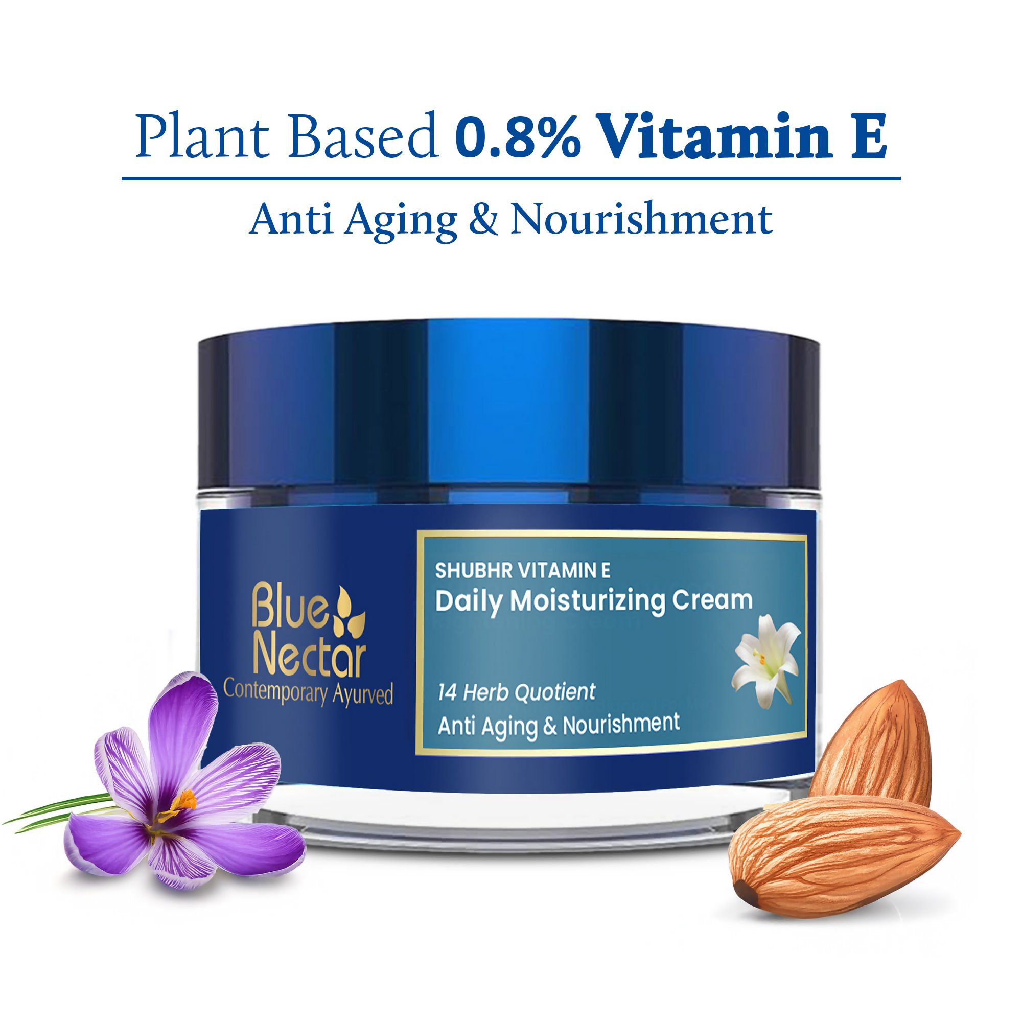 Blue Nectar Vitamin E Cream For Anti-Aging & Nourishment | Grocsy