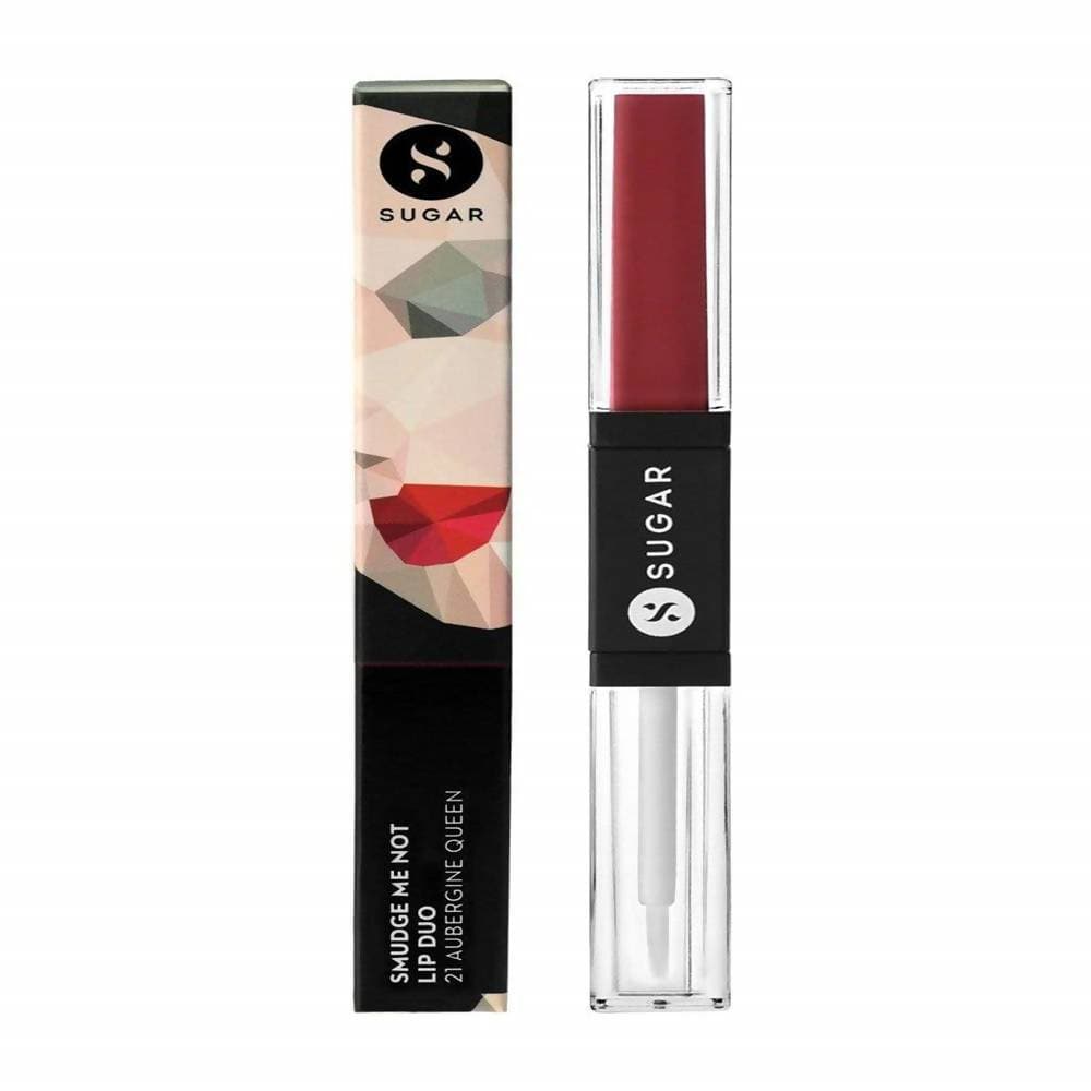 Sugar Smudge Me Not Lip Duo - Aubergine Queen (Blackened Burgundy) | Grocsy