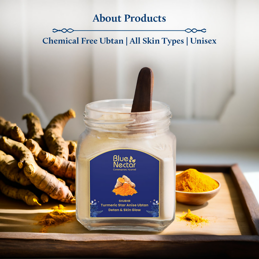 Blue Nectar Turmeric Star Anise Ubtan Face Pack | Grocsy