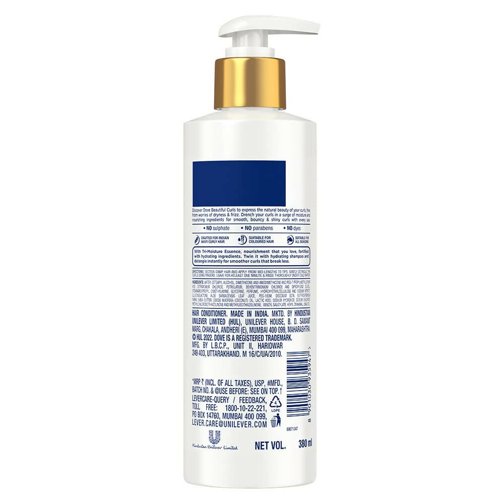 Dove Beautiful Curls Detangling Conditioner For Curly Hair | Grocsy