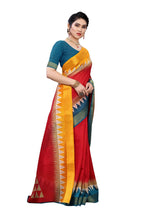 Vamika Maroon Linen Jari Border Saree Online At Low Price | Grocsy