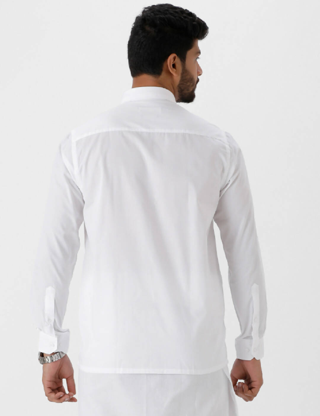 Ramraj Cotton Mens Luxury Cotton Full Sleeve White Shirt | Grocsy
