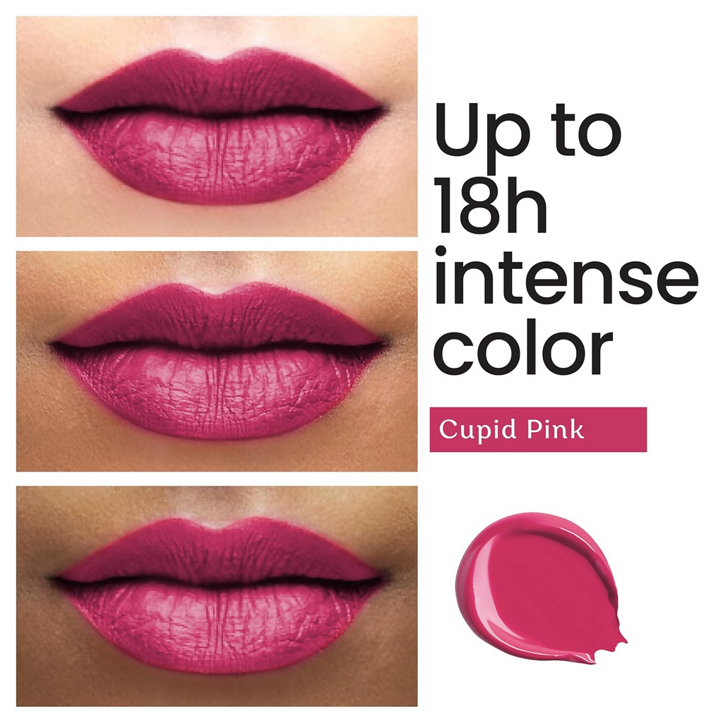 Color Cupid Matte Intense Color 18-Hour Stay Liquid Lipstick - Cupid Pink | Grocsy