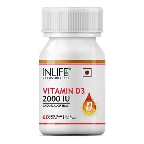 Inlife Vitamin D3 2000 IU Capsules | Grocsy