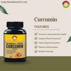 Cordy Herb Curcumin With Bioperine Extract Capsules | Grocsy