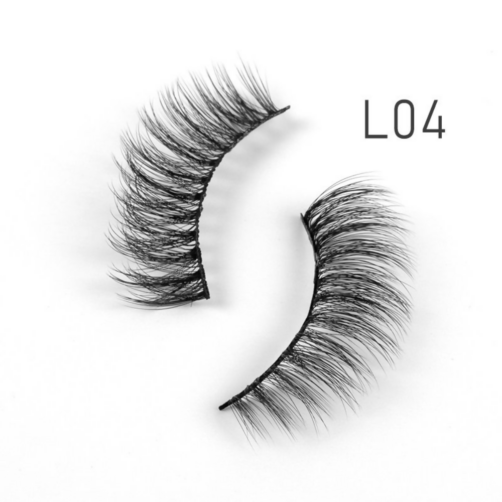 Bronson Professional Eyelash Set 3d False Long And Natural Eye Makeup - L04 | Grocsy