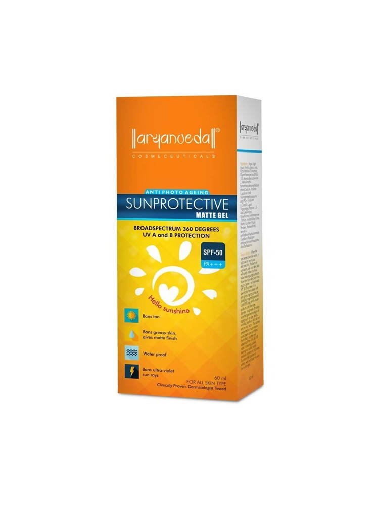 Aaryanveda Anti Photo Ageing Sunprotective Matte Gel (SPF-50) | Grocsy