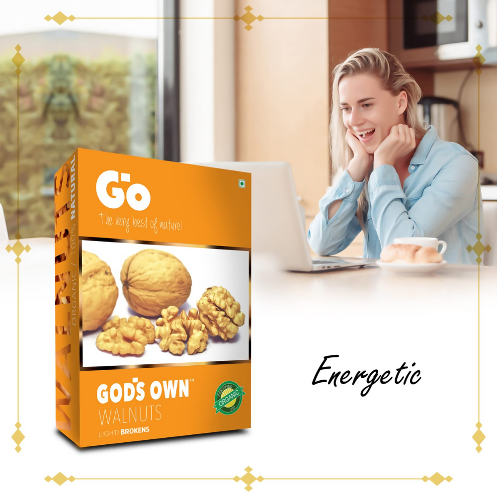 Go Organic Light Broken Walnut Kernels | Grocsy