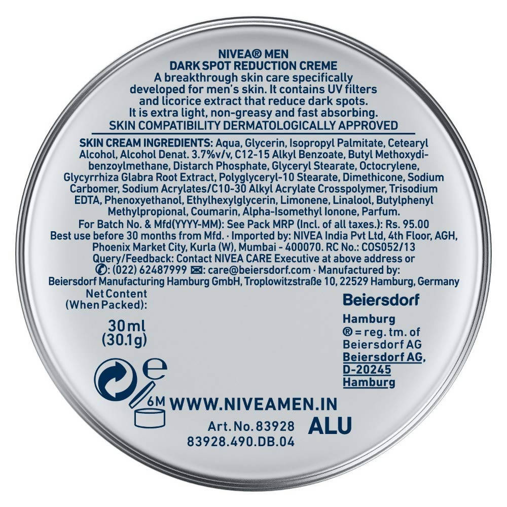 Nivea Men Dark Spot Reduction Crème | Grocsy