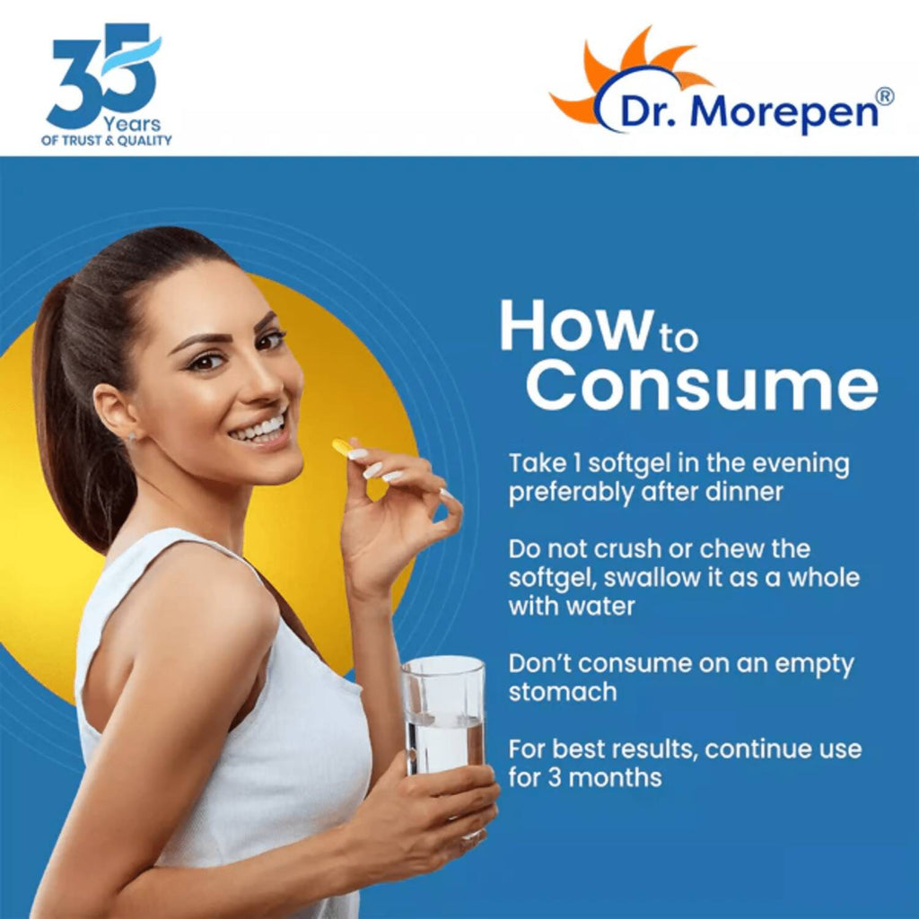Dr. Morepen COD Liver Oil Softgels and Omega 3 Deep Sea Fish Oil Softgels Combo | Grocsy