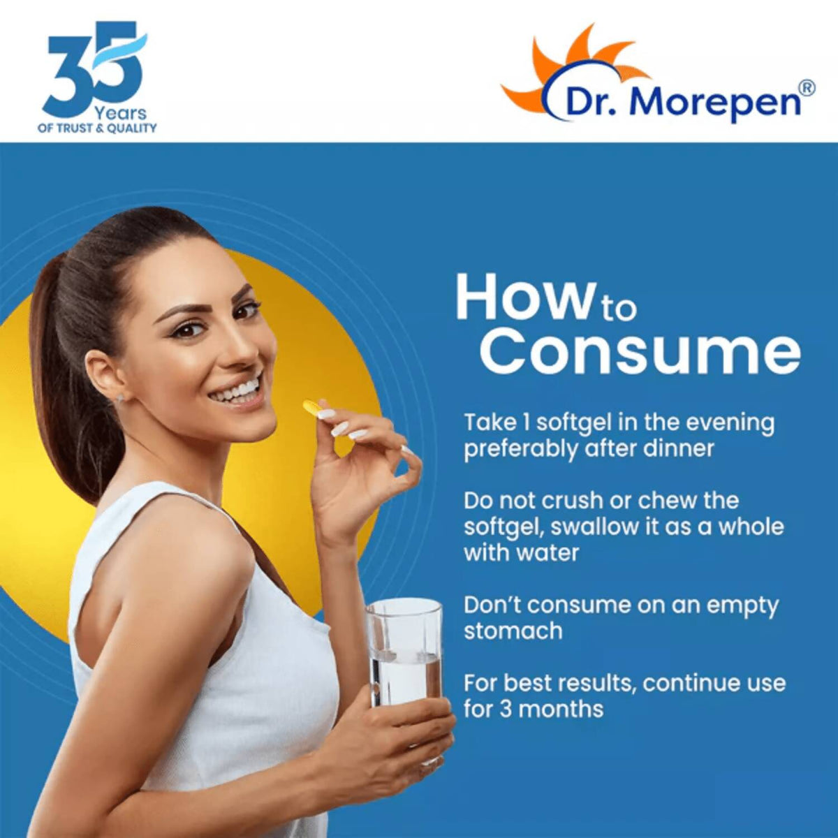 Dr. Morepen COD Liver Oil Softgels and Omega 3 Deep Sea Fish Oil Softgels Combo | Grocsy