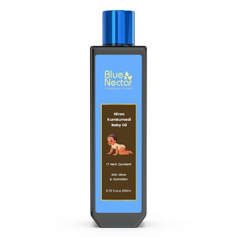 Blue Nectar Baby Oil with Pure Kumkumadi Oil | Grocsy