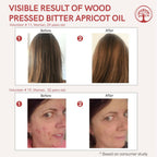 Ivory Natural Wood Pressed Bitter Apricot Oil Organic & Extra Virgin For Deep Moisturization, Gentle Hydration, And Youthful Glow | Grocsy