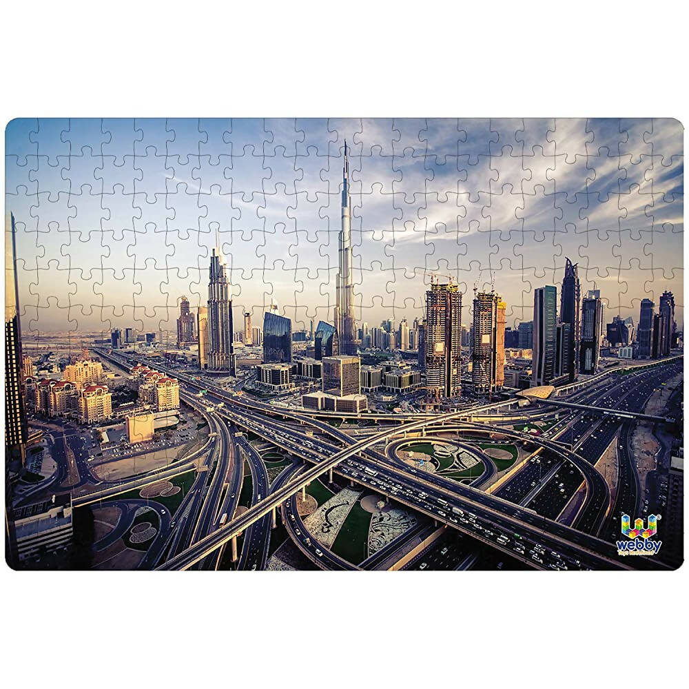 Webby Dubai Skyline Jigsaw Puzzle- 252 Pcs | Grocsy