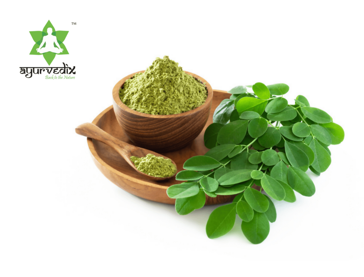 Ayurvedix Organic Moringa Leaf Powder | Grocsy