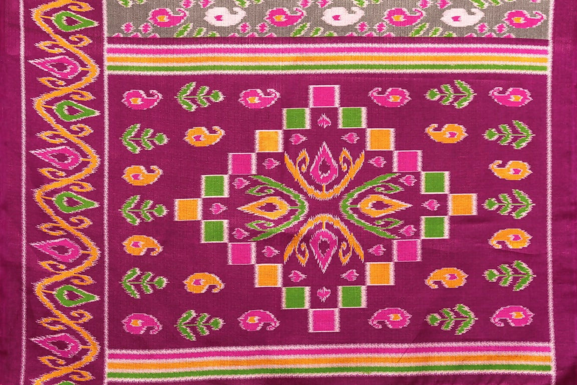 Vamika Purple Printed Art Silk Saree | Grocsy