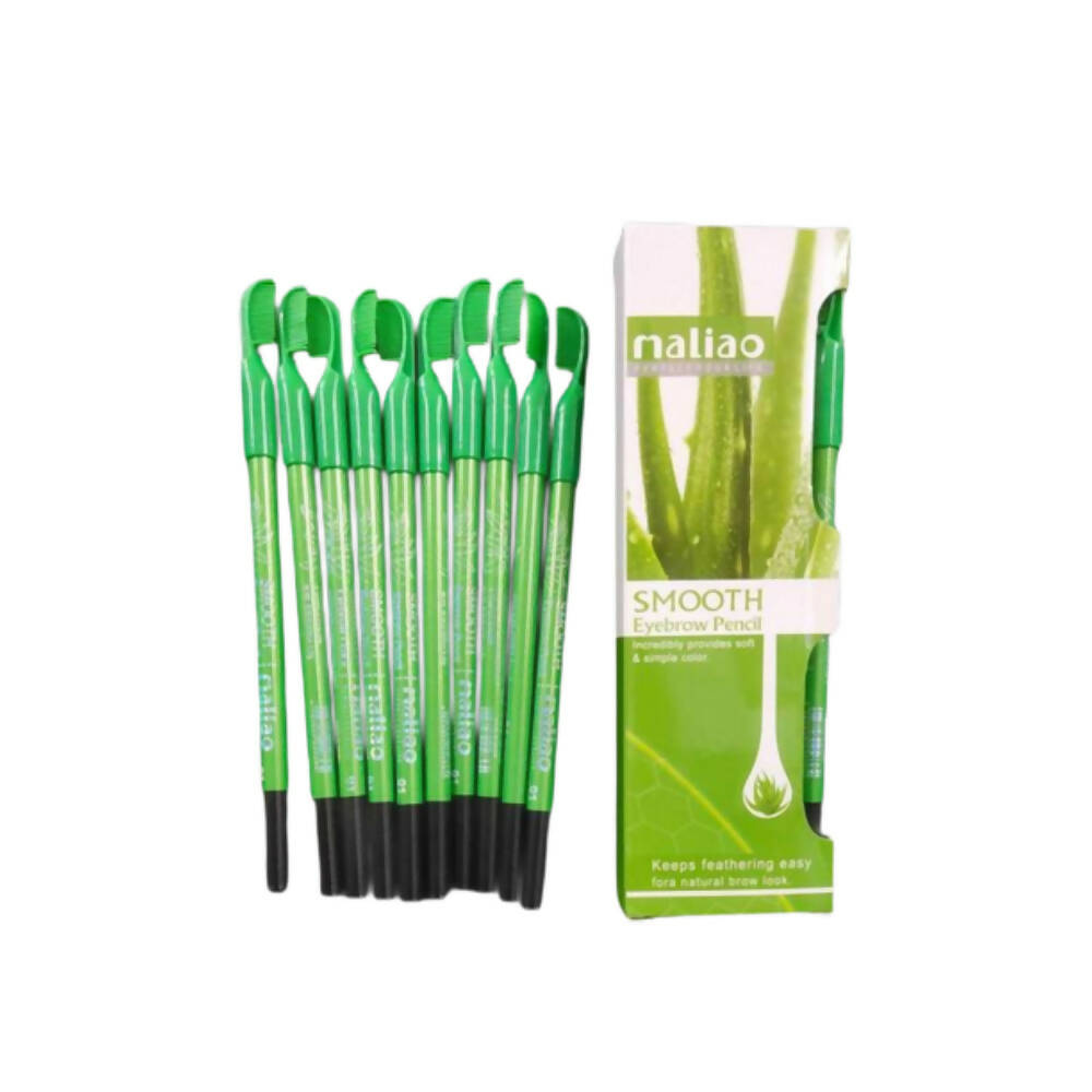 Maliao Black Eyebrow Pencils For Ease And Precise Application (Pack Of 12) | Grocsy