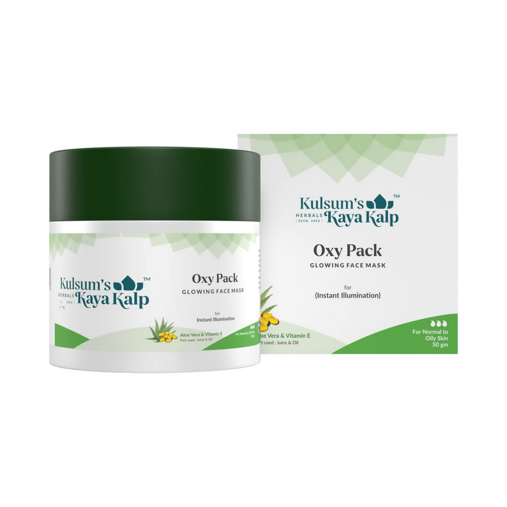 Kulsum's Kaya Kalp Oxy Pack With Wheat Germ Oil For Natural Glow & Hydration | Grocsy