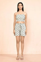 Grey Platinum Creap Printed Co-Sets - Femella | Grocsy