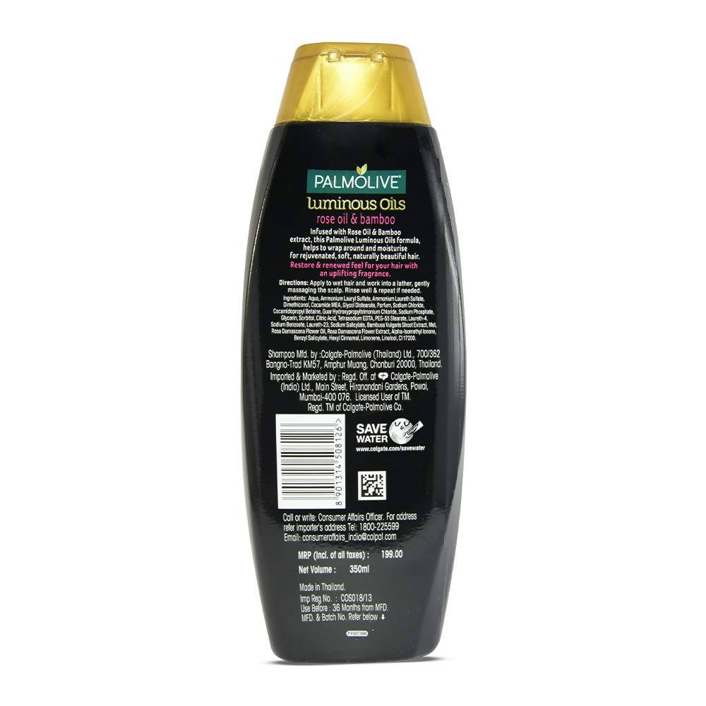 Palmolive Luminous Oils Rose Oil & Bamboo Shampoo | Grocsy