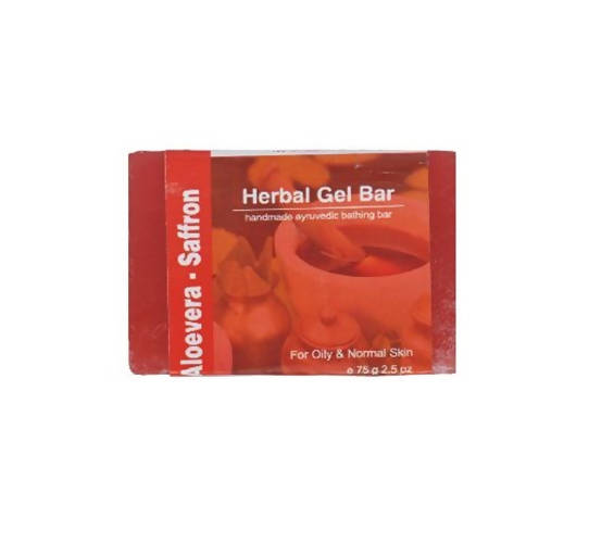 Jain Aloe Vera Saffron Herbal Gel Bar | Grocsy