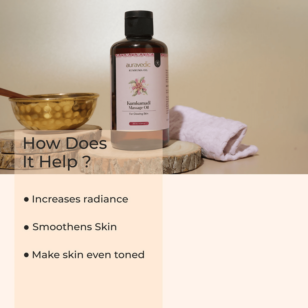 Auravedic Kumkumadi Full Body Massage Oil | Grocsy