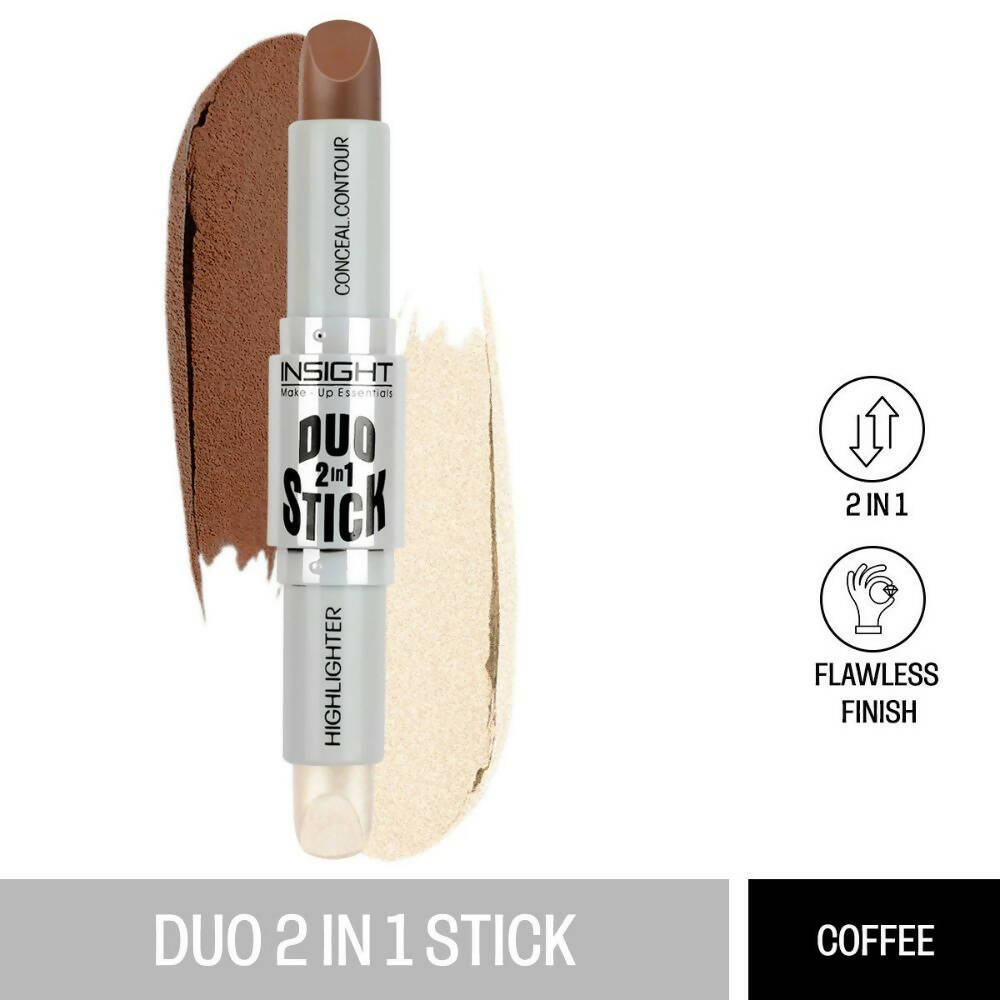 Insight Cosmetics Duo Stick Contour + Highlighter - 02 Coffee | Grocsy