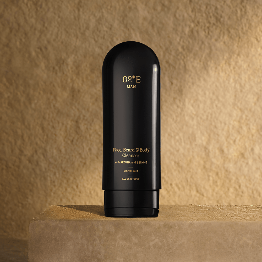 82°E Man By Deepika Padukone The Two-Step Routine Woody Oud Combo | Grocsy