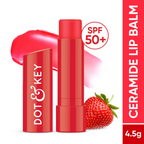 Dot & Key Barrier Repair Hydrating Lip Balm SPF 50 With Ceramides & Peptides Strawberry Red | Grocsy