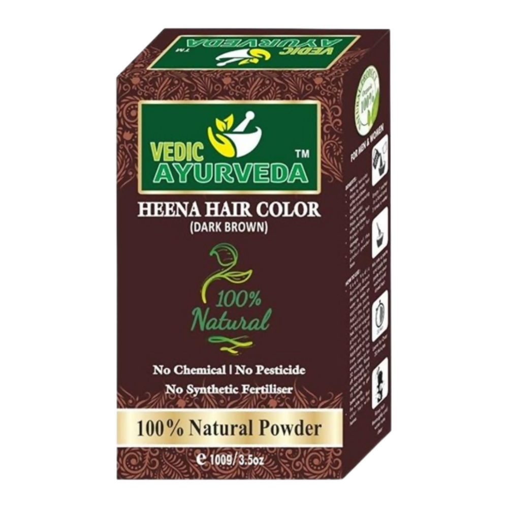 VedicAyurveda Dark Brown Hair Color | Grocsy