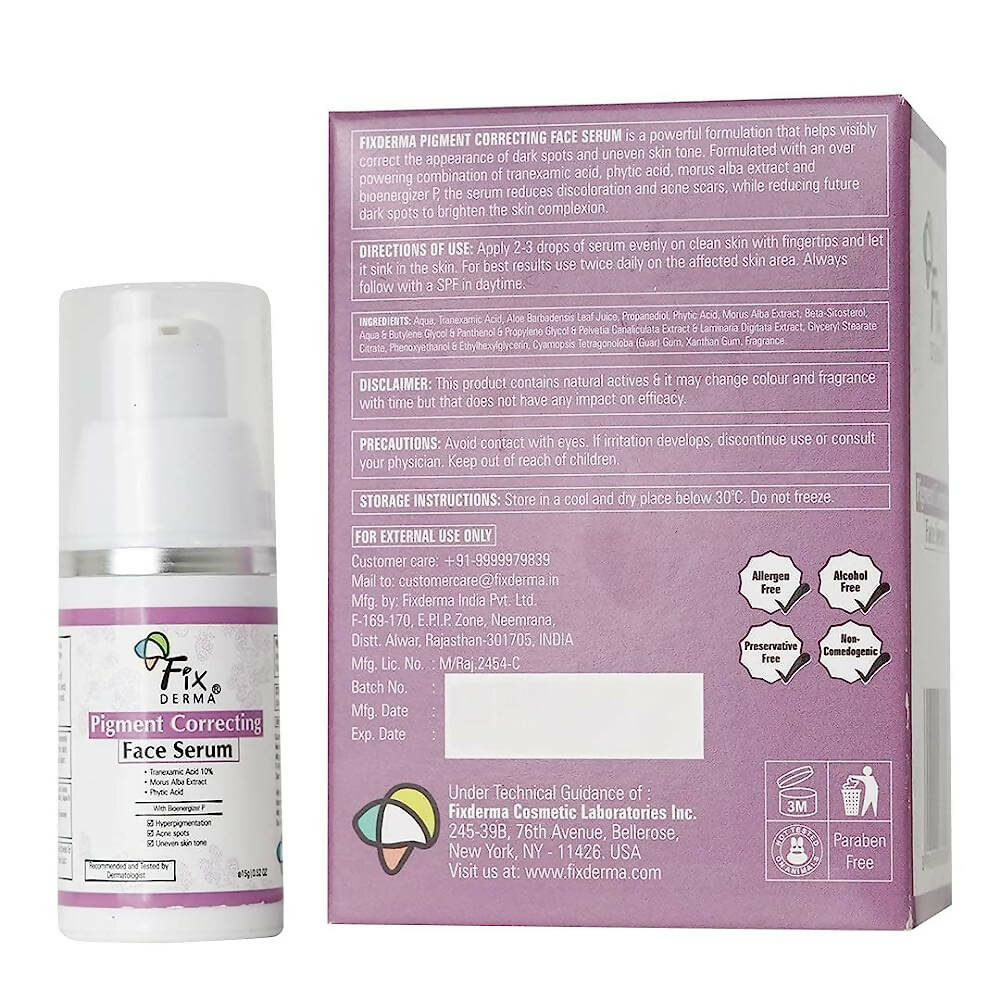 Fixderma Pigment Correcting Face Serum | Grocsy